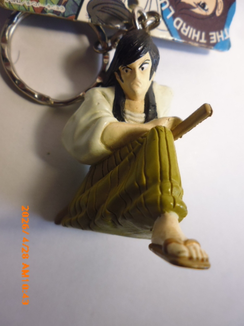 ルパン三世 五エ門　1997年キーホルダー　ルパン対複製人間　 バンプレスト　プライズ品　台紙付き