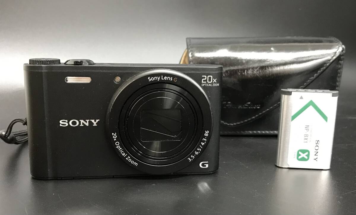 N1344 SONY サイバーショット Cyber-shot DSC-WX350 ブラック 黒 動作品 充電器無し デジタルカメラ カメラ ソニー 