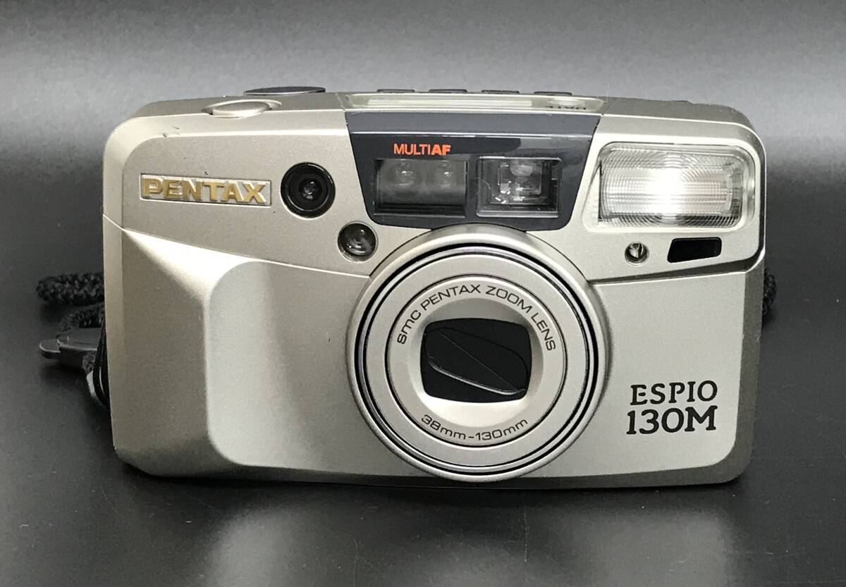 N1357 【1円スタート】 ペンタックス PENTAX ESPIO 130M シルバー 動作確認済み フィルムカメラ カメラ エスピオ 