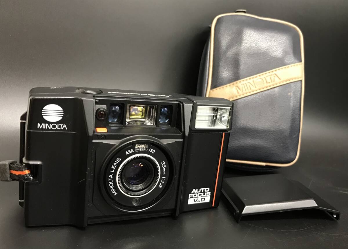 N1364 【1円スタート】 コニカミノルタ MINOLTA AF-S V QUARTS 動作確認済み ブラック 黒 フィルムカメラ コンパクトカメラ カメラ