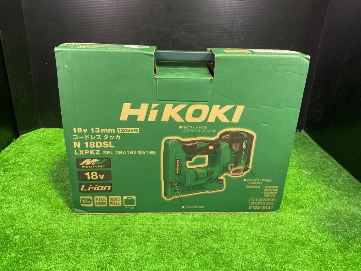 ■青森県　未使用工具　HiKOKI(ハイコーキ）コードレスタッカ　N18DSL（LXPKZ）■