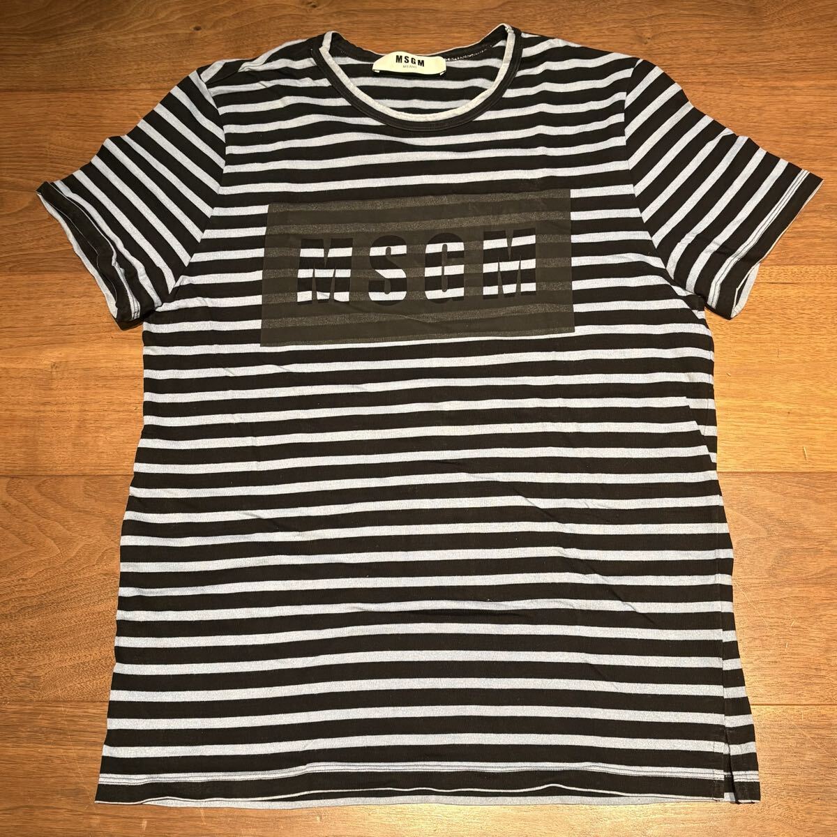 MSGM Tシャツ ストライプ Mサイズ エムエスジーエム ボーダー