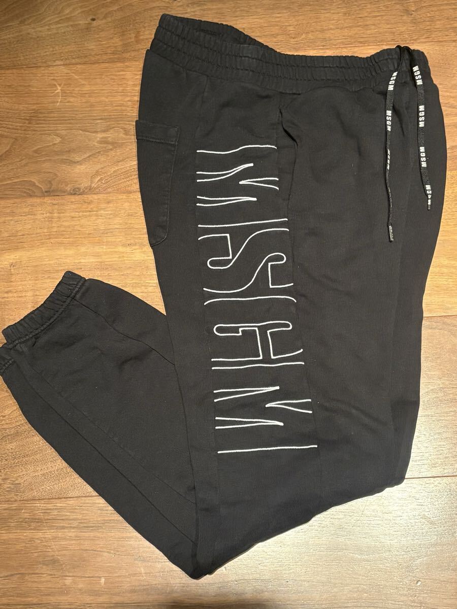 MSGM　スウェット パンツ ト 黒 Mサイズ エムエスジーエム