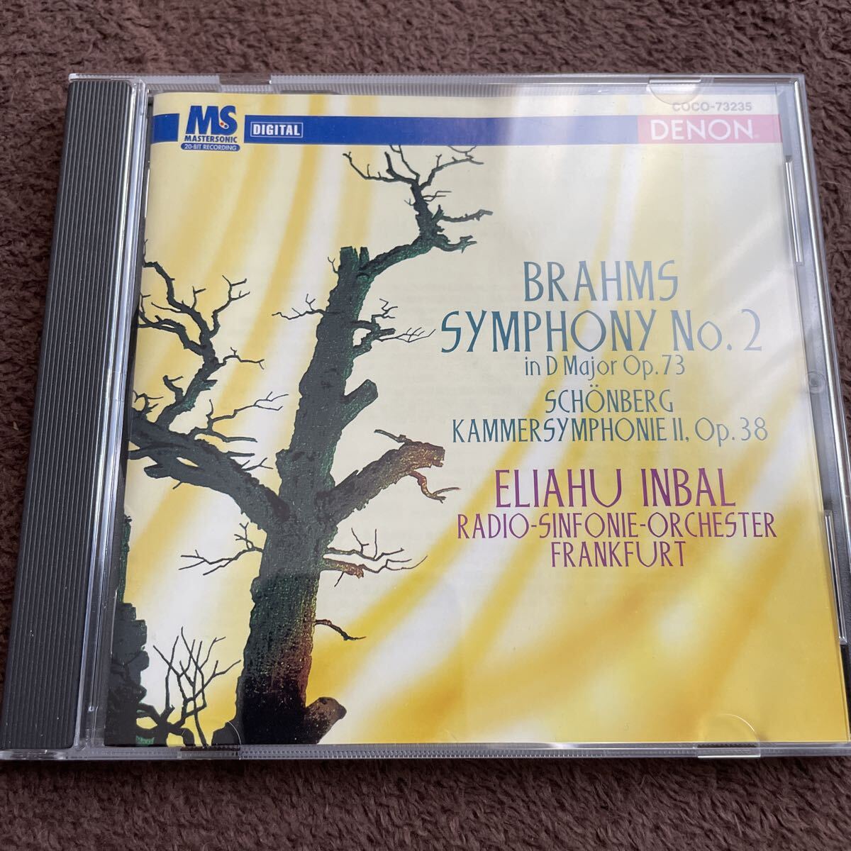 DENON ブラームス 交響曲第2番 シェーンベルク エリアフ・インバル CD