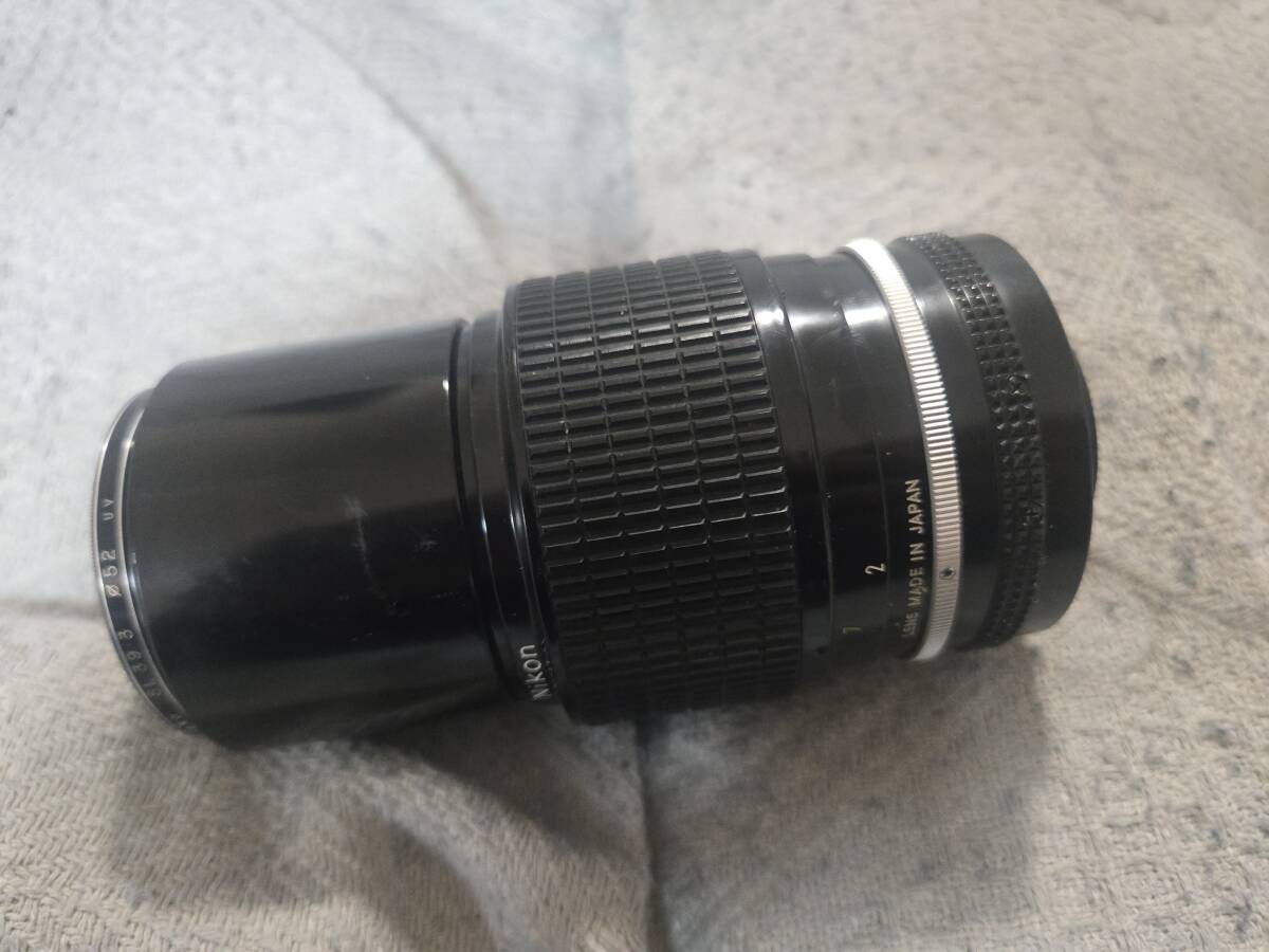 ジャンク品 NIKON ニコン Ai NIKKOR 200mm 1:4 F4 望遠レンズ 一眼カメラ 動作未確認　■B2