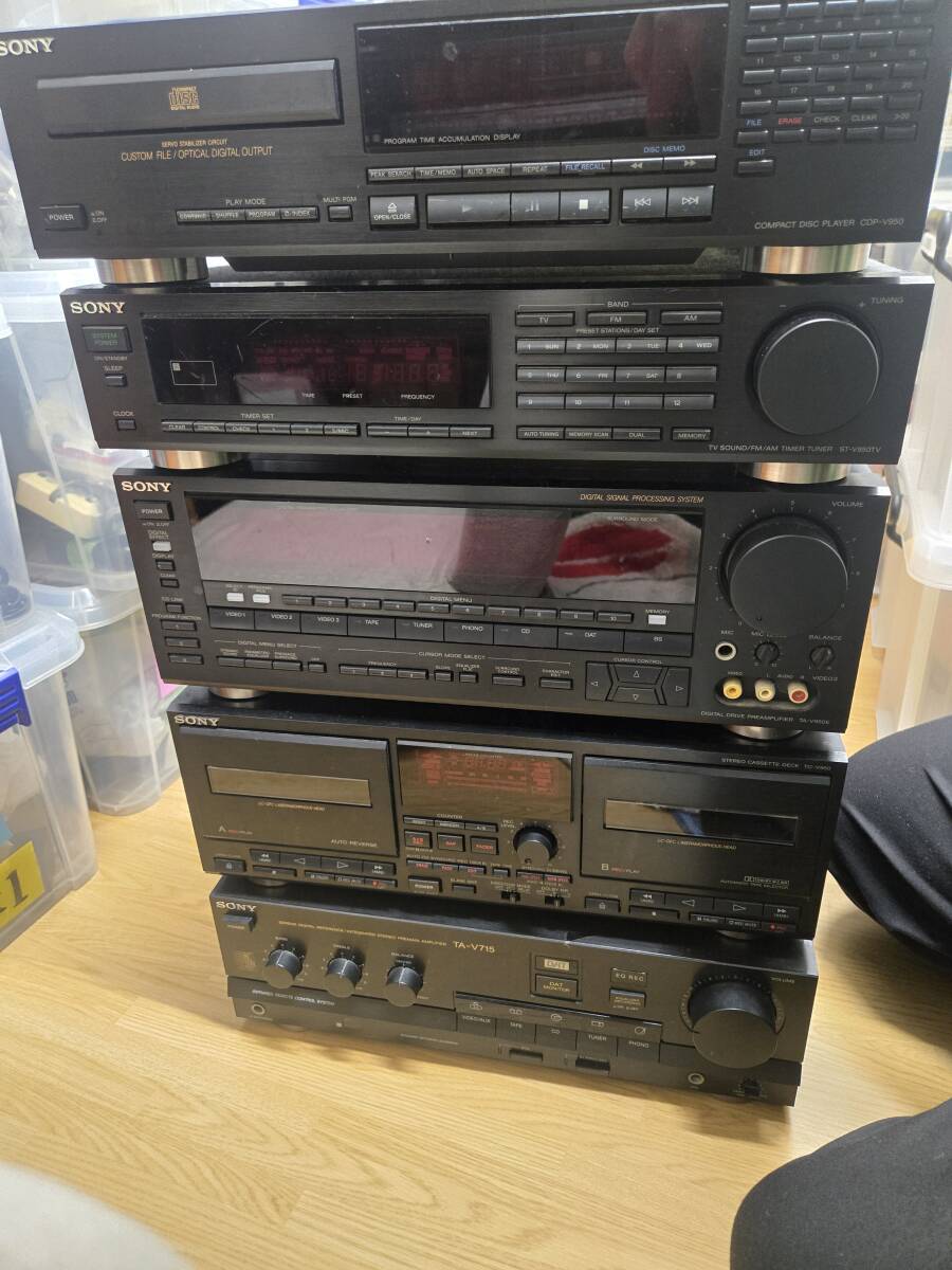 SONY ソニー システムコンポ TA-V715/TC-V950/TA-V950E/ST-V950TV/CDP-V950 　■y10