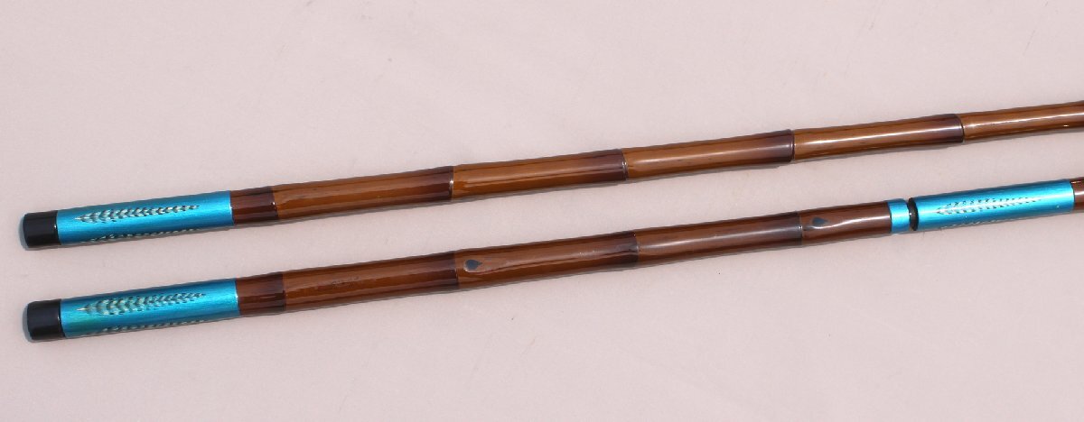 かちどき　厳選超小節　羽根カスタム　竿掛け　２本もの　中古