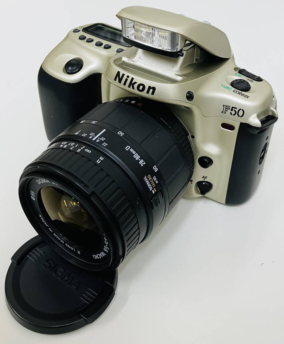★フィルムカメラ ニコン レンズ付き★ Nikon F50 ★レンズ①SIGMA ZOOM 28-80㎜ 1:3.5-5.6 MACRO ②SIGMA ZOOM 100-300㎜ 1:4.5-6.7 UC★