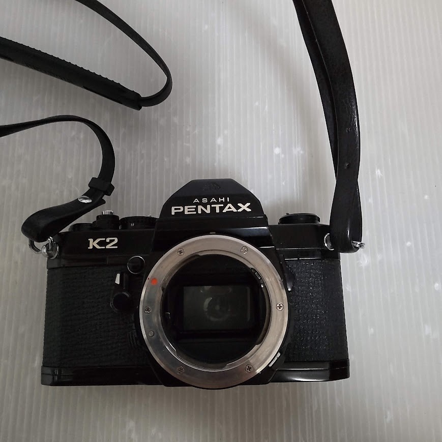 ●[ジャンク品] ペンタックス Pentax K2 35mm 一眼レフフィルムカメラ 黒 ボディのみ 7054556