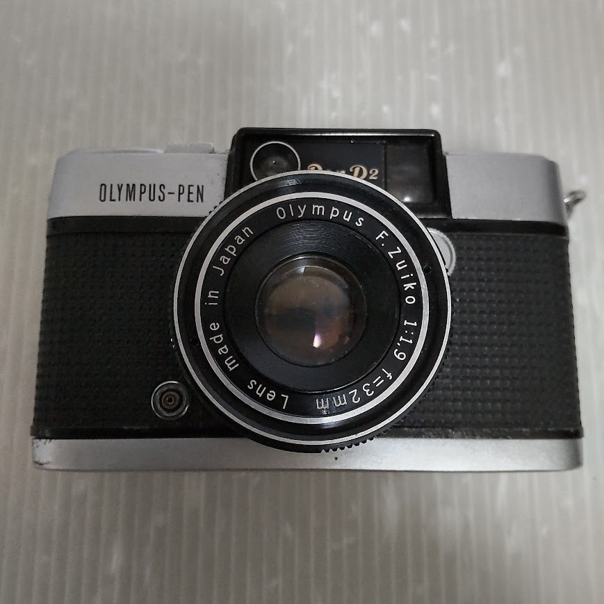 ●[ジャンク品] オリンパス Olympus Pen D2 ハーフフレームフィルムカメラ 460067