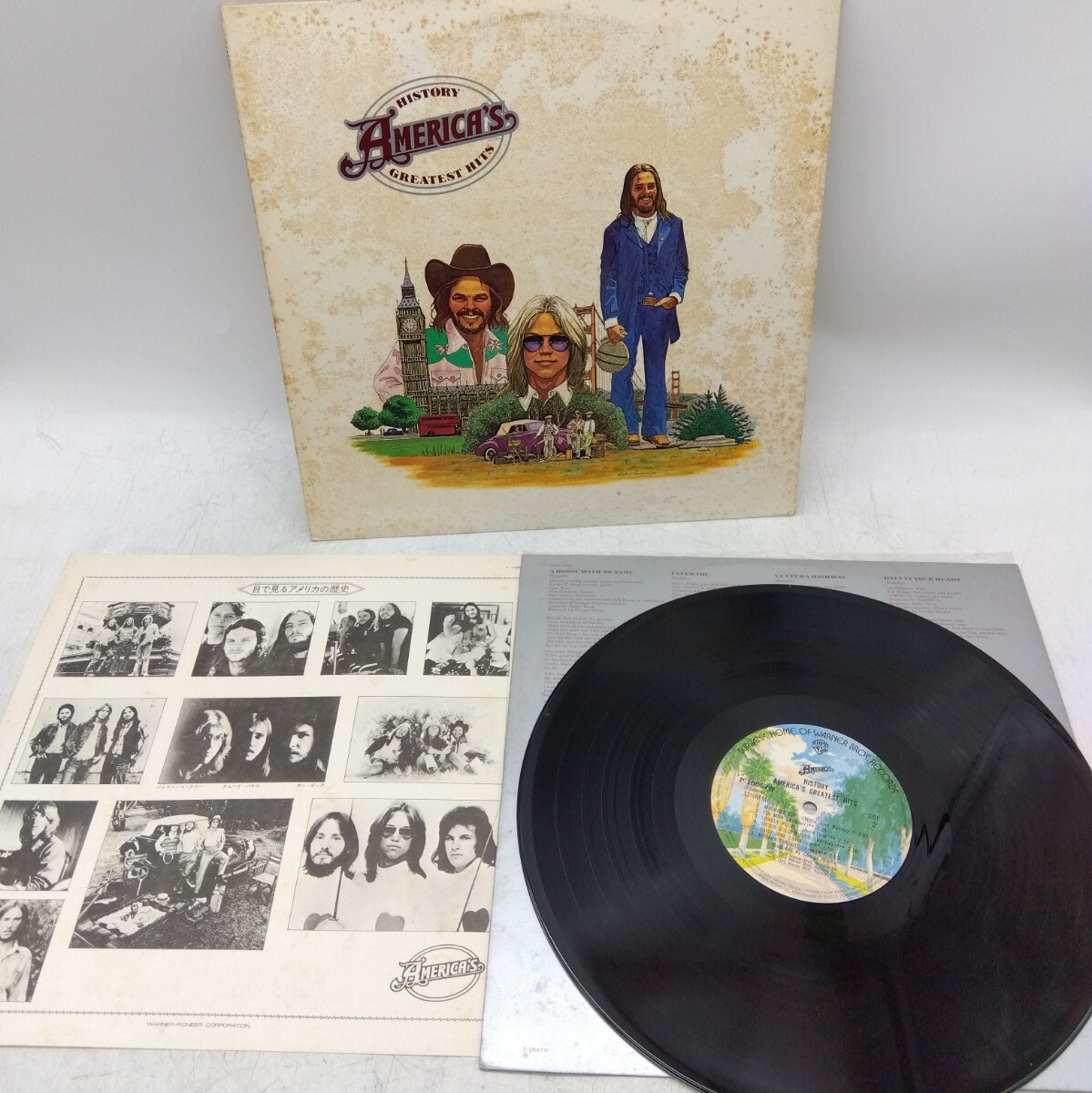 【保管品】アメリカ ・アメリカの歴史 America / History America Greatest Hits LP ワールド カントリー フォーク ポップス DM0407O