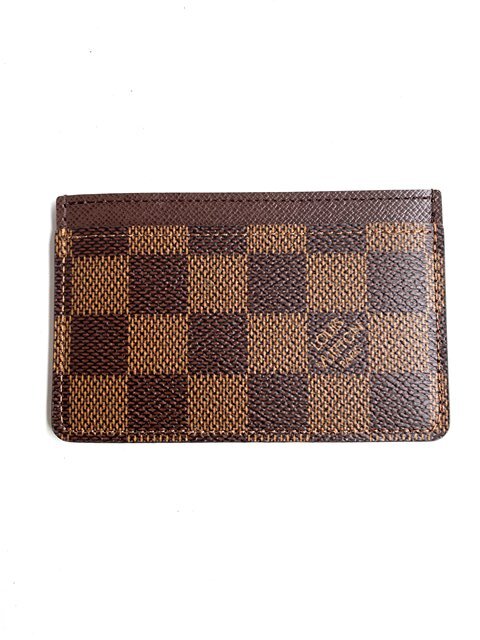 【即決/ICシリアル】 LOUIS VUITTON ルイヴィトン カードケース ポルト カルト・サーンプル ダミエ エベヌ N61722 ブラウン 茶