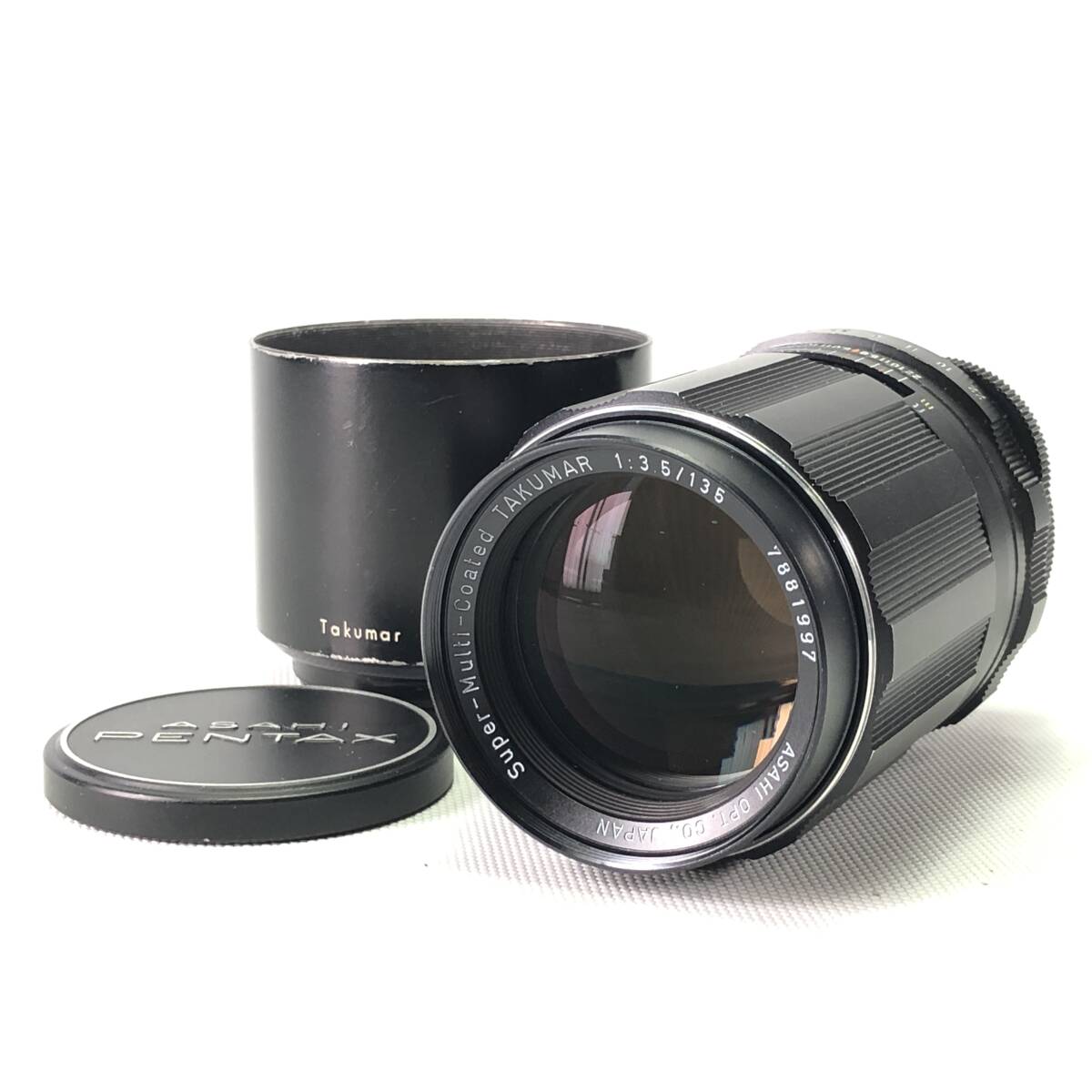 旭光学 Super-Multi-Coated TAKUMAR 135mm F3.5 ペンタックス M42マウント 単焦点 レンズ 26D ヱHH2