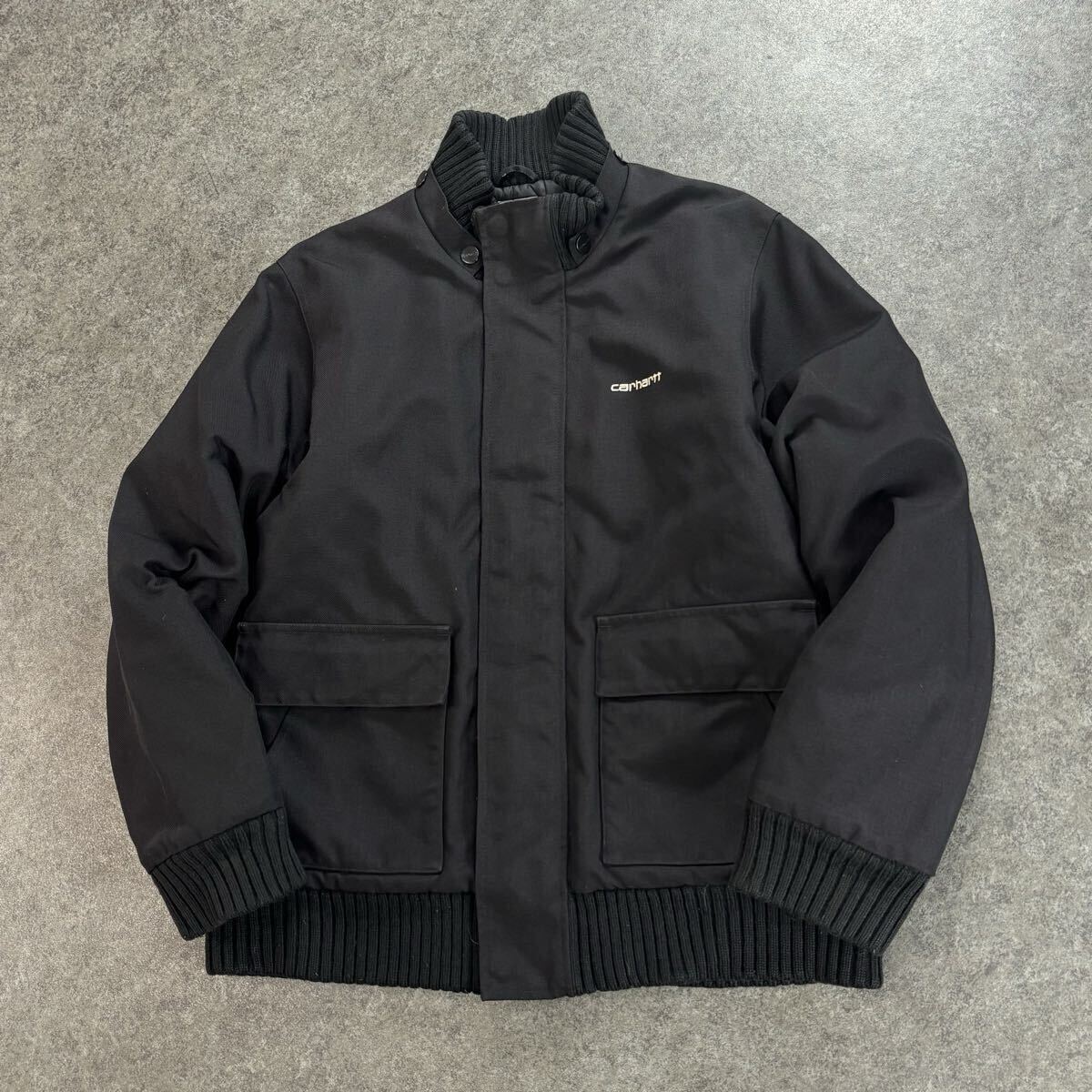 Carhartt RANGER JACKET CORDURA カーハート レンジャージャケット 比翼仕立 中綿 ブルゾン ロゴ刺繍 ブラック メンズ