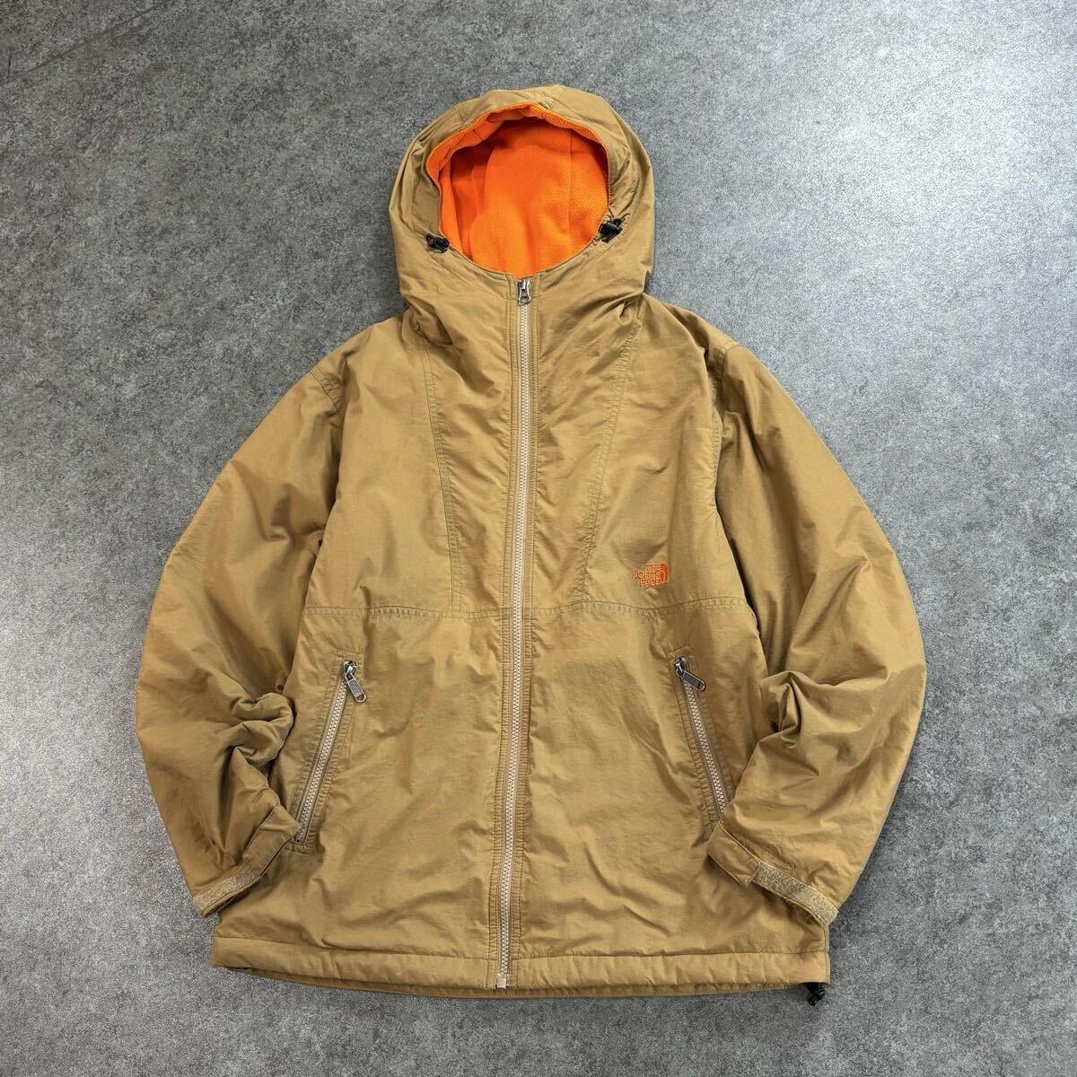 THE NORTH FACE GREEN CYCLE COMPACT NOMAD JACKET ザノースフェイス 中綿 コンパクトノマドジャケット パーカ キャメル系 刺繍 NP71933