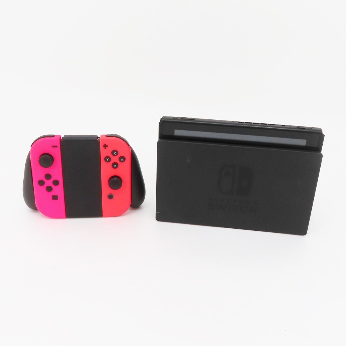 ○【任天堂】Nintendo Switch/ニンテンドースイッチ本体 HAC-001(-01) ネオンピンク/ネオンレッド