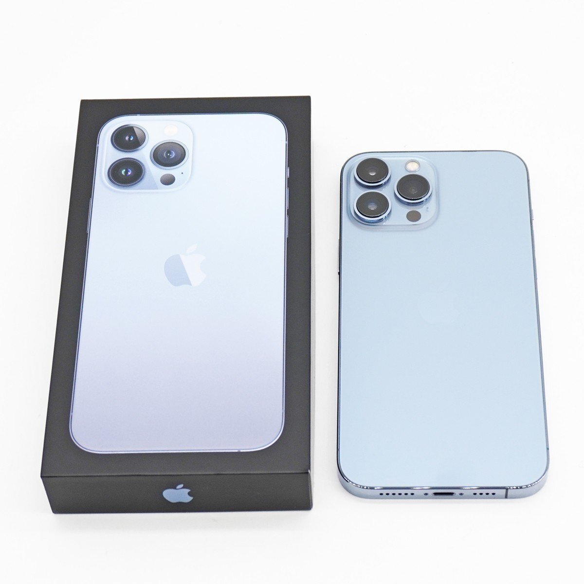 ◇【au/Apple】iPhone 13 Pro Max 256GB SIMフリー MLJD3J/A スマートフォン シエラブルー