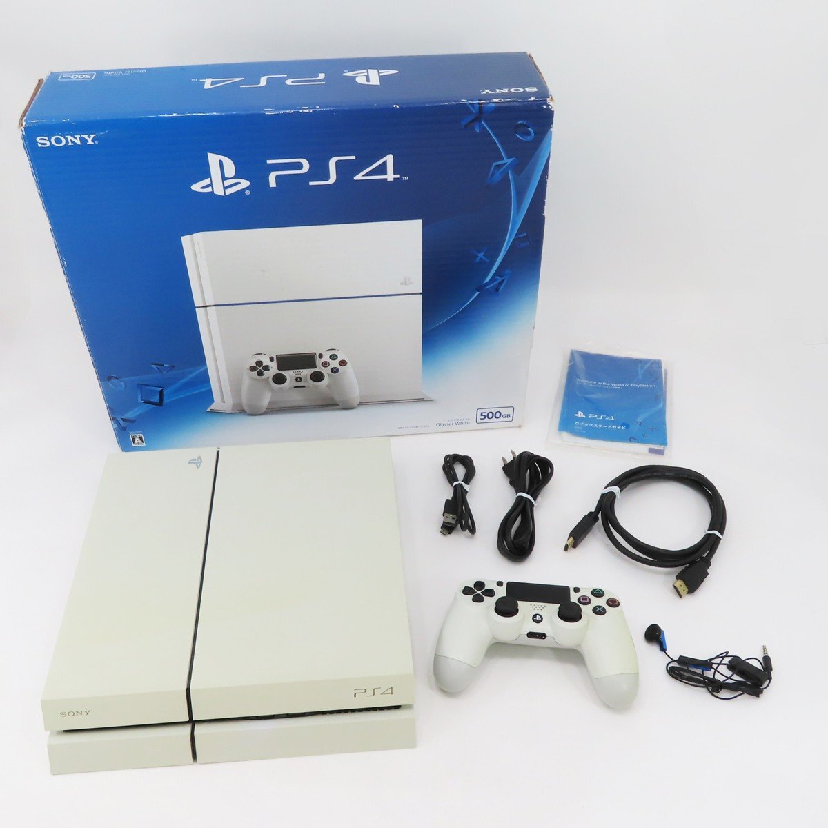♪○【SONY ソニー】PS4 本体 500GB CUH-1200A グレイシャー・ホワイト