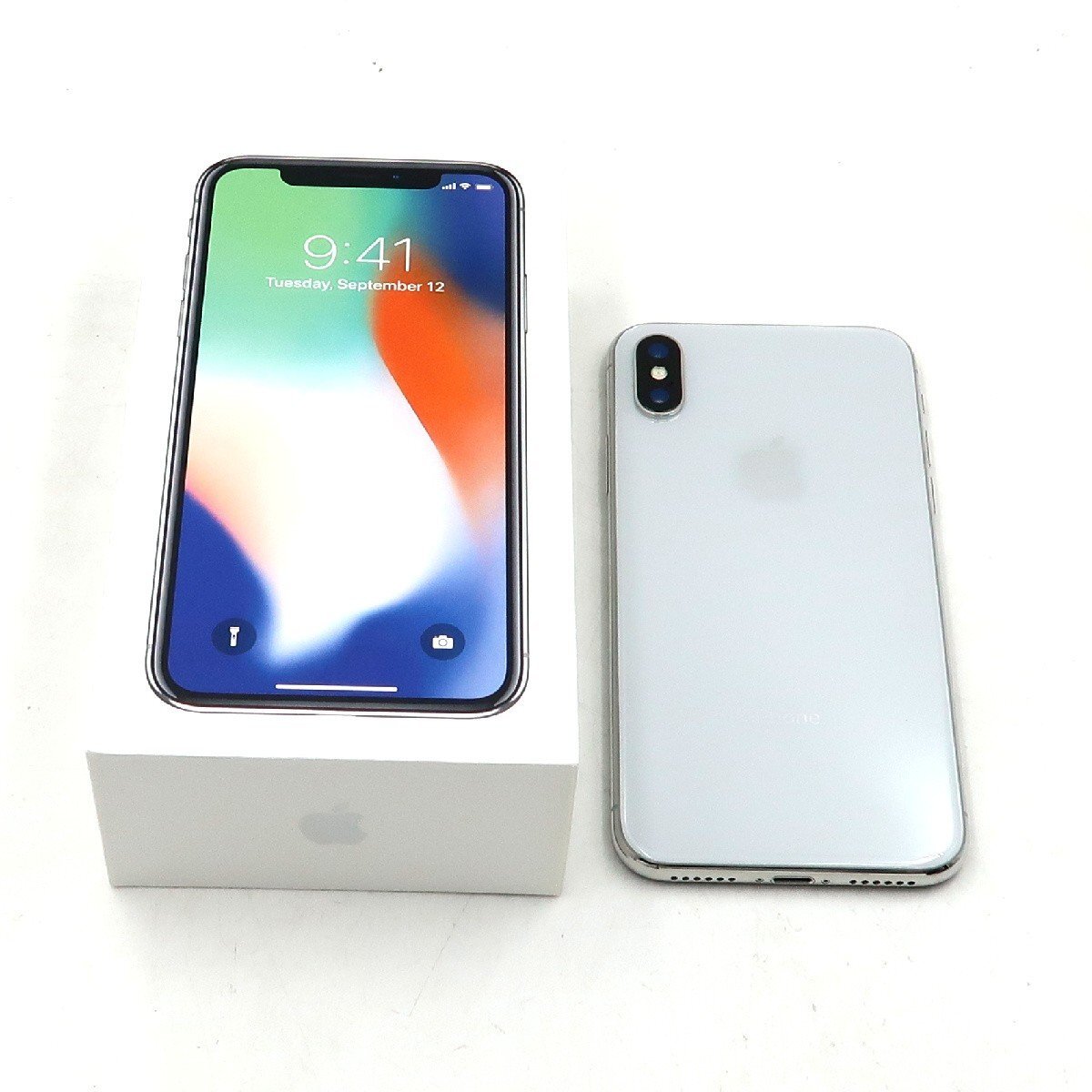 ◇ジャンク【docomo/Apple】iPhone X 256GB MQC22J/A スマートフォン シルバー