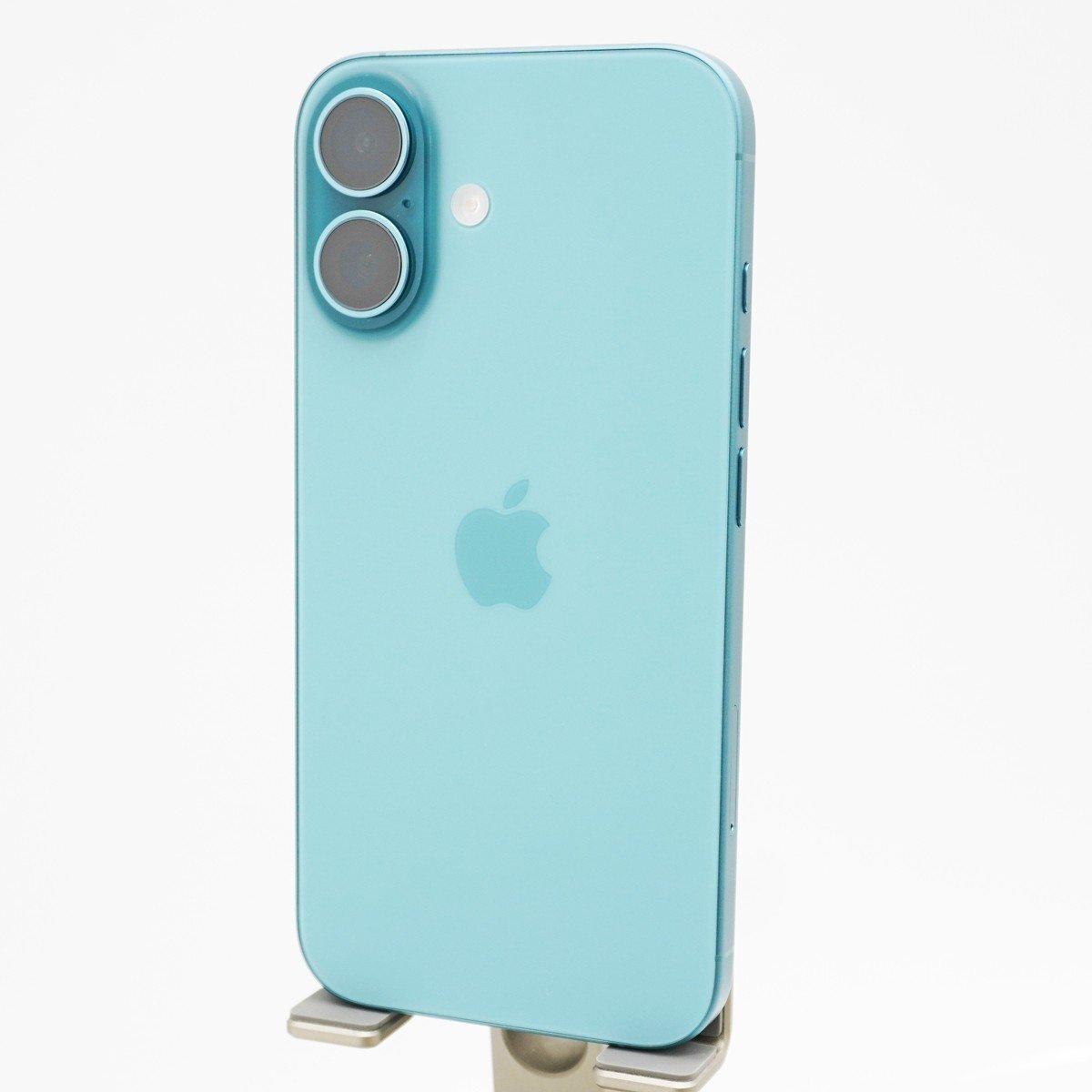 ◇美品【au/Apple】iPhone 16 128GB SIMフリー MYDV3J/A ティール ネットワーク利用制限△ バッテリー最大容量100％