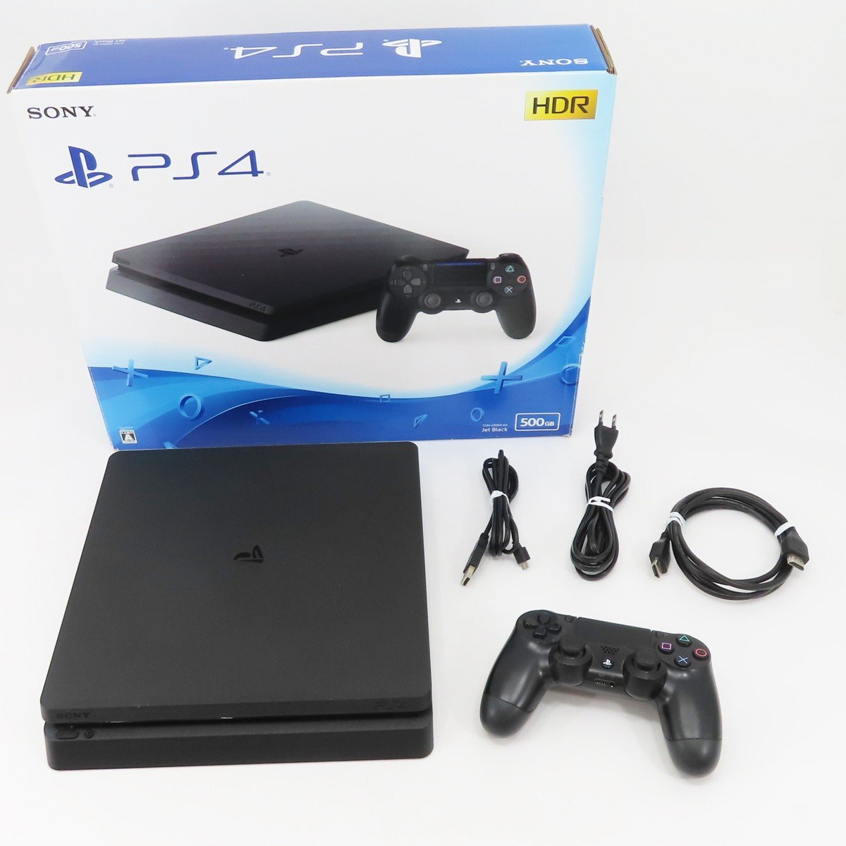 ♪○【SONY ソニー】PS4 本体 500GB CUH-2200A ジェット・ブラック