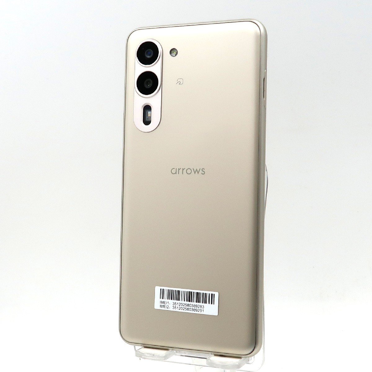 ◇美品【FUJITSU(FCNT)】arrows We2 Plus 12GB/256GB SIMフリー M06 スマートフォン シャンパンシルバー