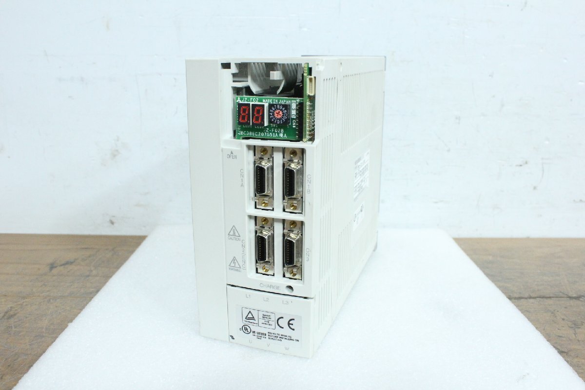 ☆【1Y】 MITSUBISHI 三菱電機 ACサーボアンプ シーケンサー MR-J2S-100B ジャンク