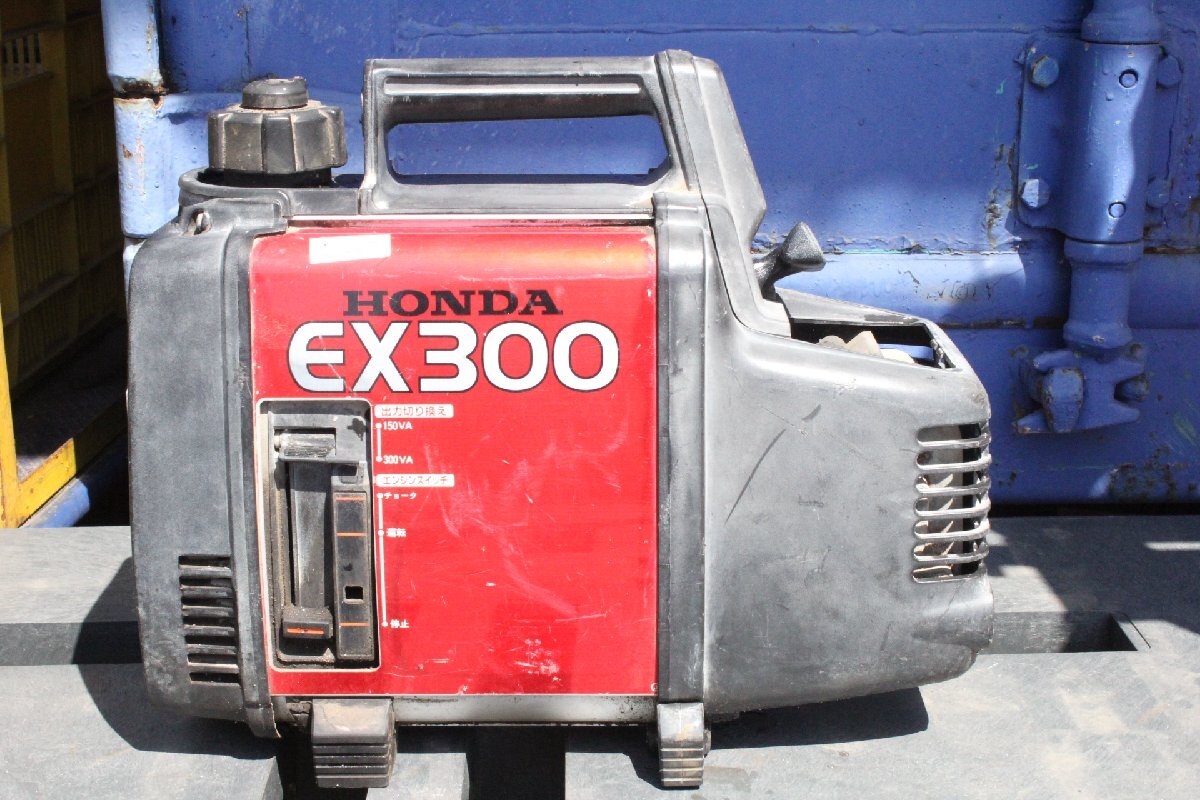 ☆【2H0414-19】 HONDA ホンダ ポータブル発電機 EX300 レッド ジャンク