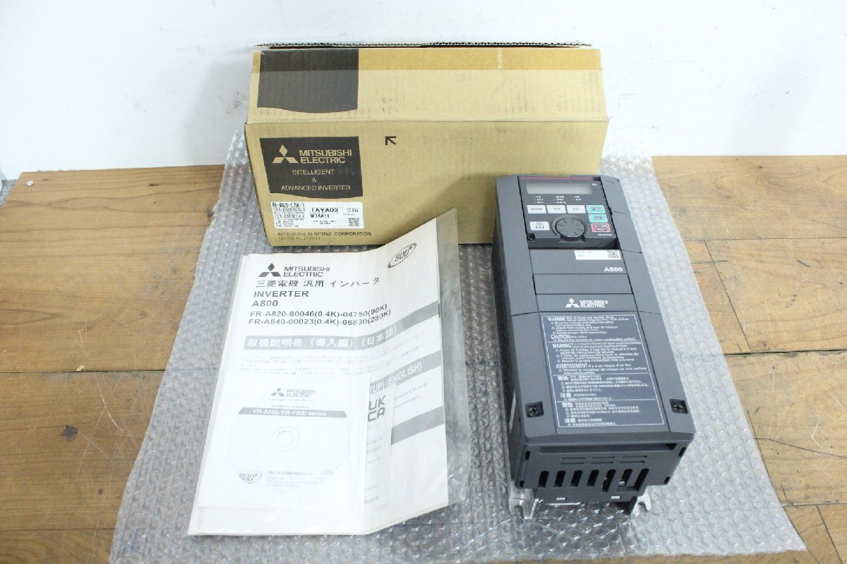☆【1H0414-26】 新品未使用品 MITSUBISHI 三菱 インバーター FR-A820-0.75K-1 動作保証