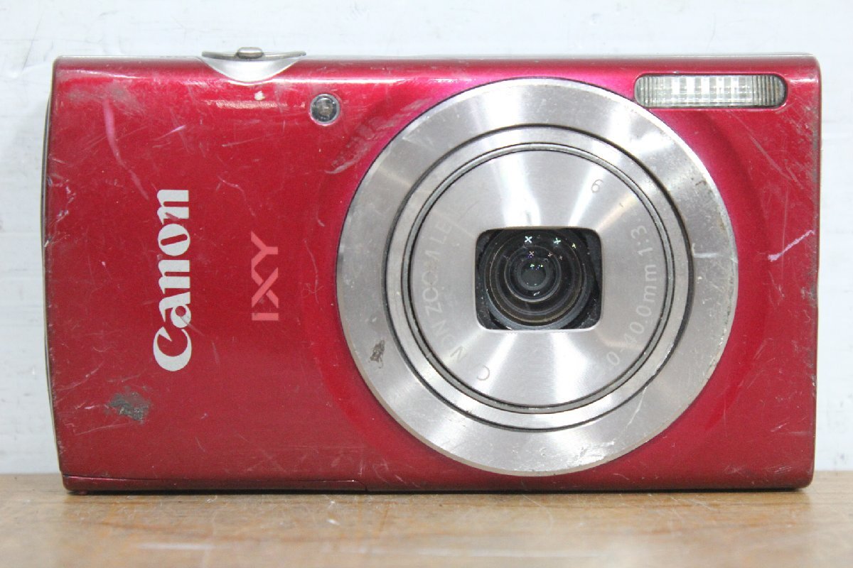 ☆【2W0416-8】 Canon キヤノン コンパクトデジタルカメラ PC2275 レッド/IXY180 ジャンク