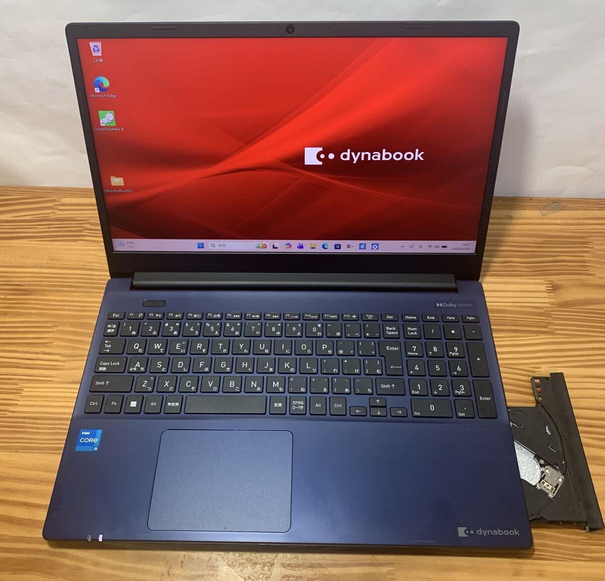 2022年モデル★dynabook X6/V★第12世代★Core i5 1235u(10コア/12スレ)★高速512GB(m.2) Gen4★メモリ16GB★Iris Xe★DVD★Office★Dtod