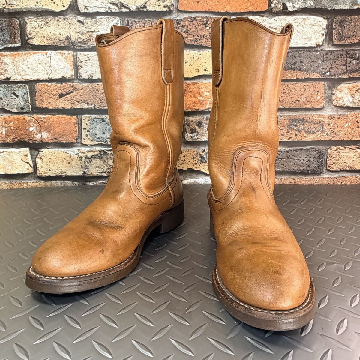 ☆REDWING　VINTAGE　ペコスブーツ　 1989年製　ヴィンテージ　US6.5D　JP24.5㎝　ヴィンテージレッドウイング　アメリカ製　(26C19-PECOS)
