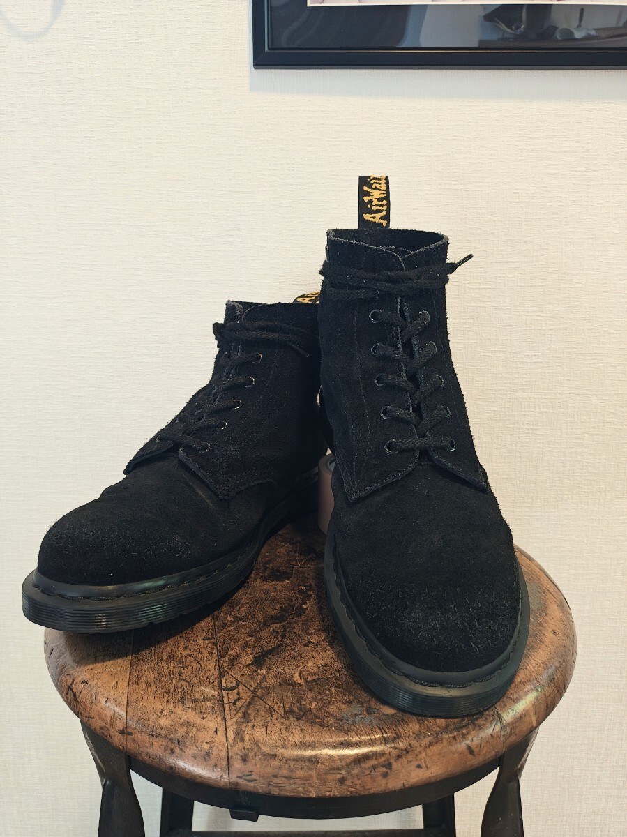 Dr.Martens 101 ドクターマーチン 6ホール ブーツ スウェード UK10 US11 29cm位 ブラック 黒 MONO
