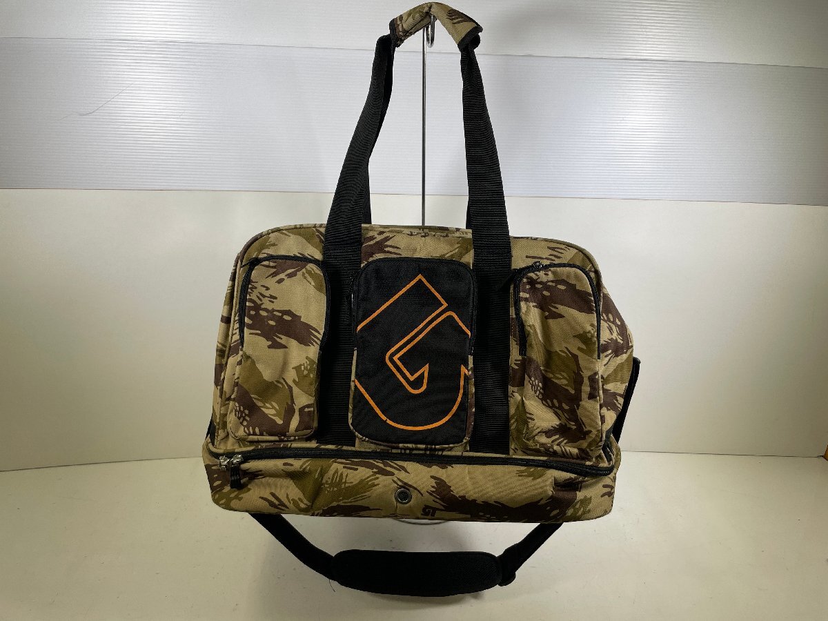 BURTON バートン 迷彩 カモフラ ボストン ダッフルバッグ メンズ スノボ 大型バッグ ユーズド