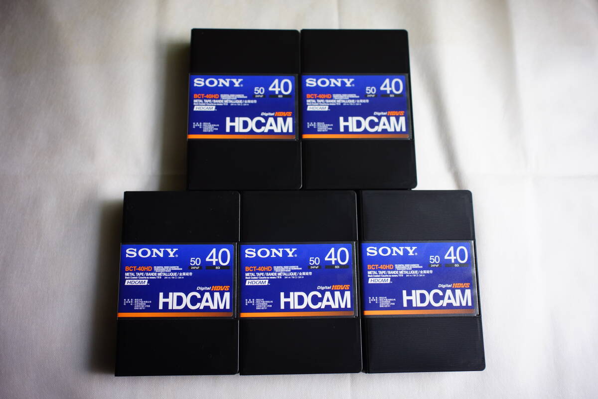 ★SONY★HDCAMテープ★BCT-40HD★5巻★新品未使用★