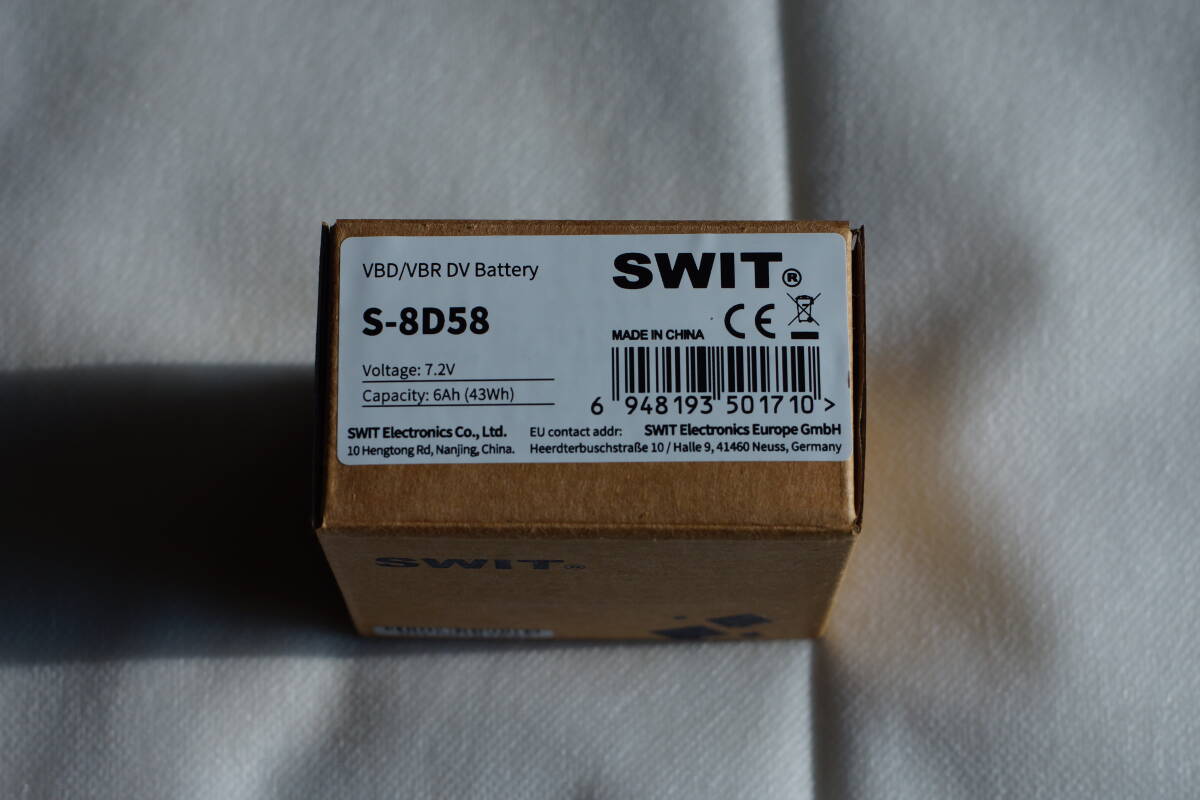 ★SWIT S-8D58★VW-VBD58・AG-VBR59互換★AG-DVX200、AJ-PX270★