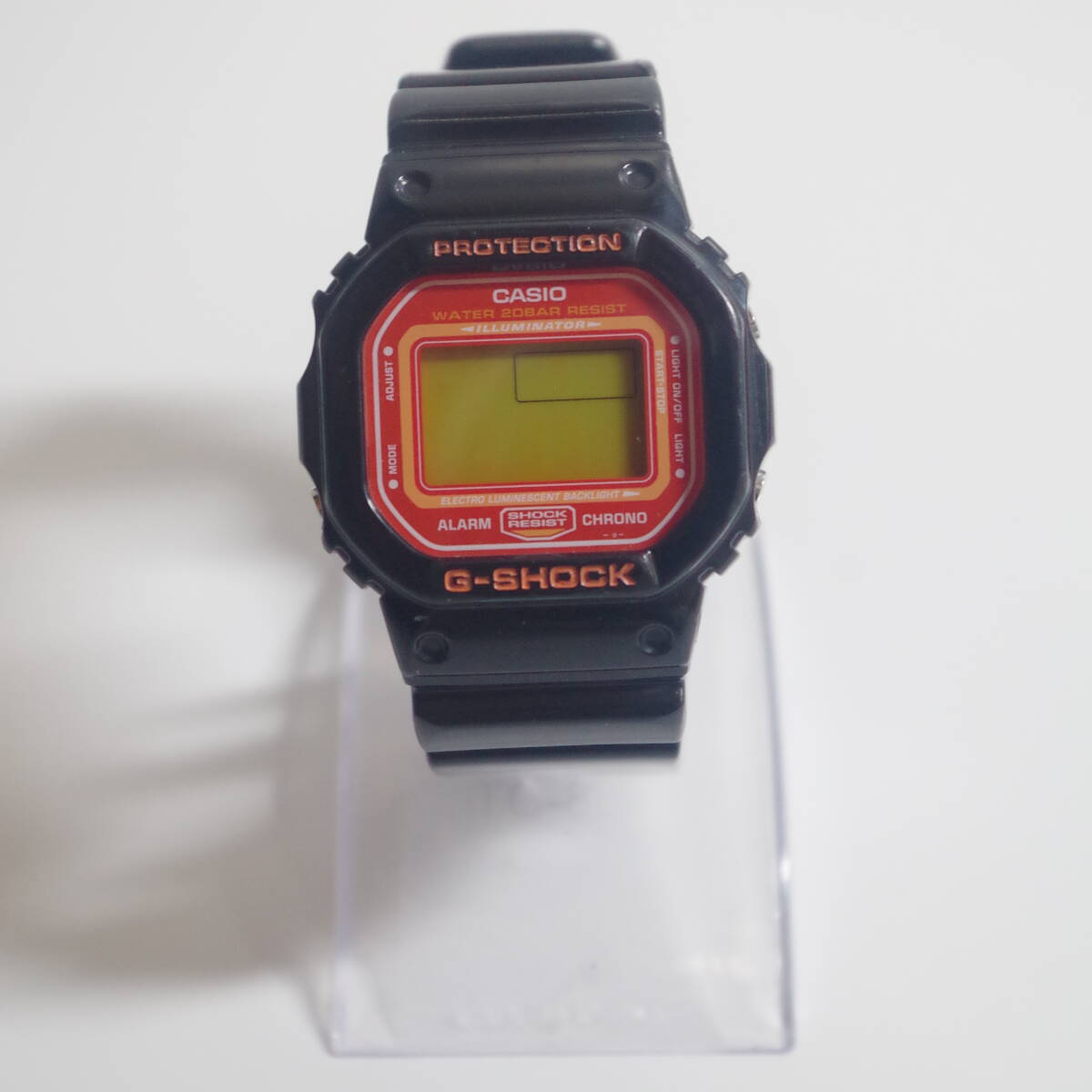 T1095 CASIO G-SHOCK DW-5600CS ブラック/オレンジ