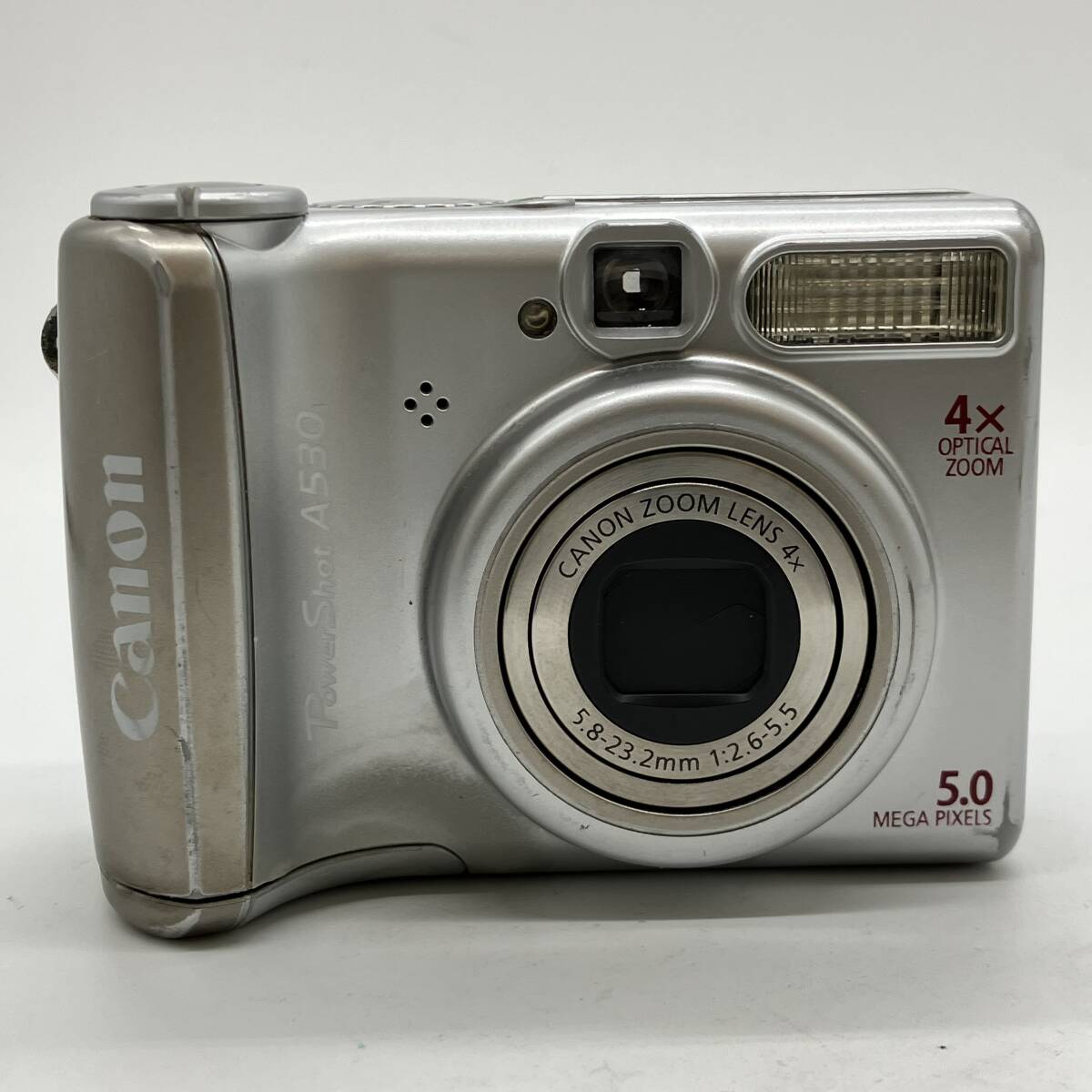 V1854A Canon Power Shot キャノン パワーショット A530 通電・シャッター押下確認済 単三電池×2駆動
