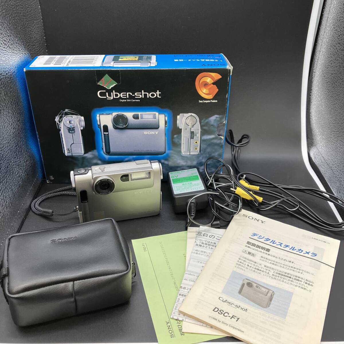 V2163B SONY ソニー Cyber-shot サイバーショット 外箱・ACパワーアダプター・取扱説明書・カメラカバーケース付 通電確認済