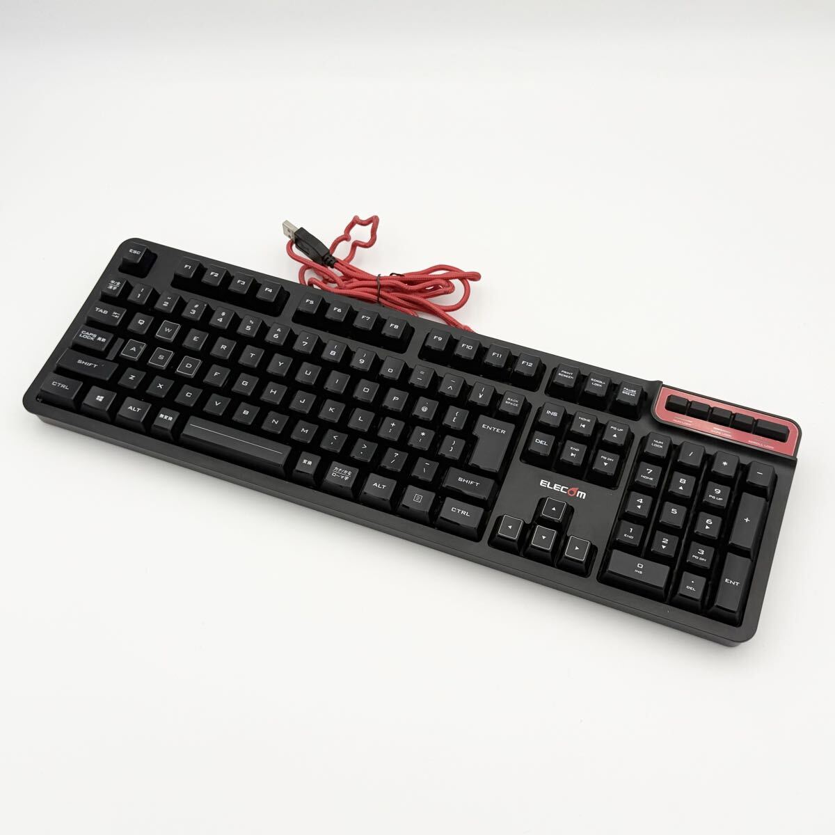ELECOM TK-DUX30 DUX MMO ゲーミングキーボード 有線キーボード 通電確認済 現状品