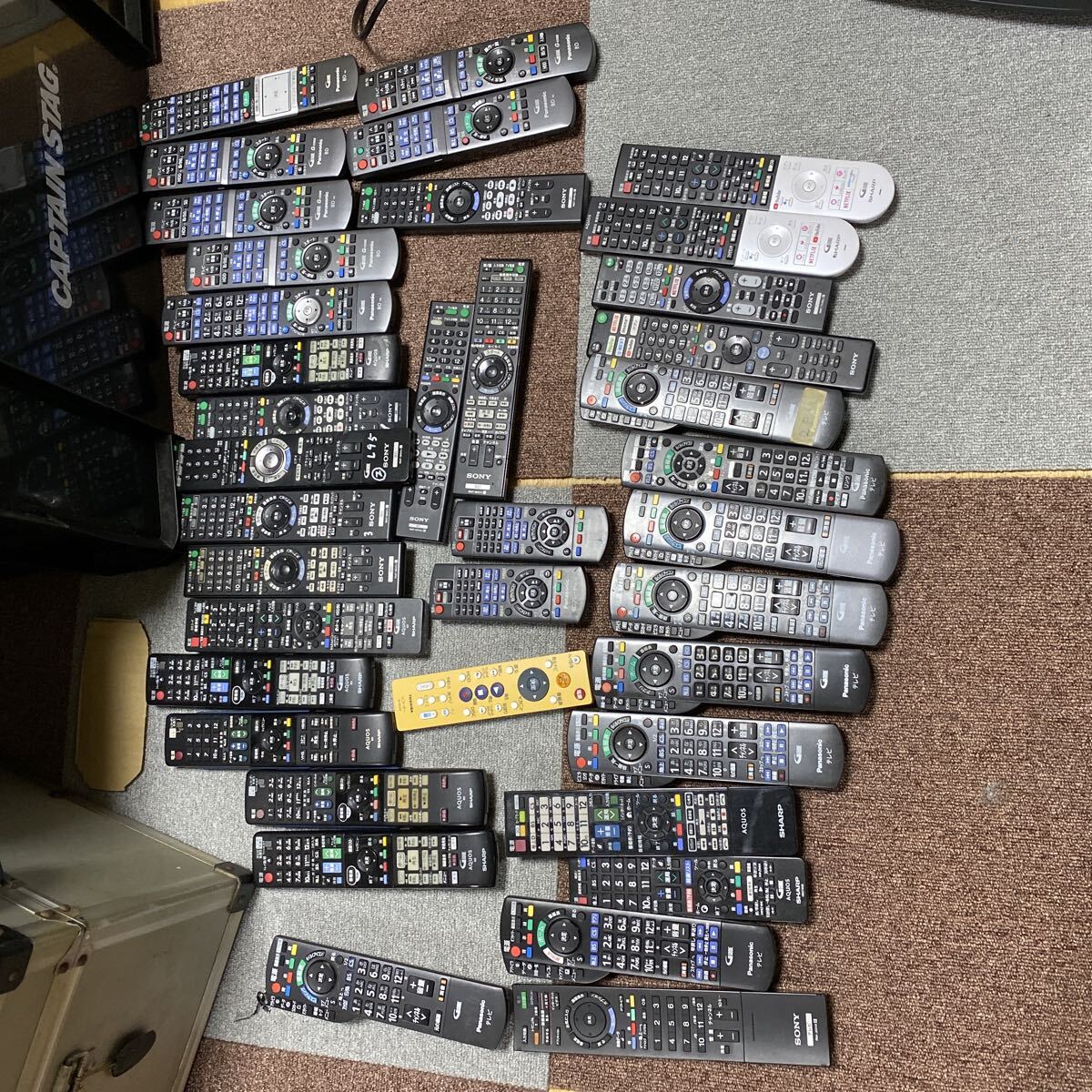 SHARP SONY TOSHIBA panasonic BD+tv 38点セット リモコン　