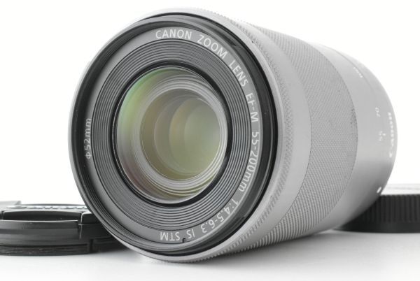 Canon ZOOM LENS EF-M 55-200mm F4.5-6.3 IS STM Silver キヤノン レンズ シルバー (EF-TN-JP2137)