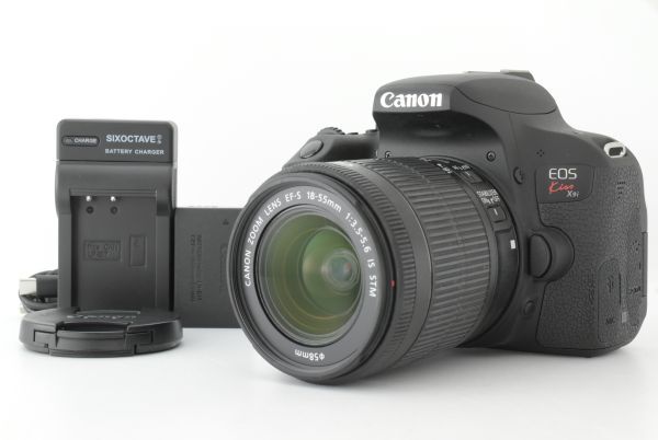 【美品】シャッターカウント4284回 Canon EOS Kiss X9i ZOOM LENS EF-S 18-55mm F3.5-5.6 IS STM キヤノン デジタル一眼 (EF-TN-JP2185)