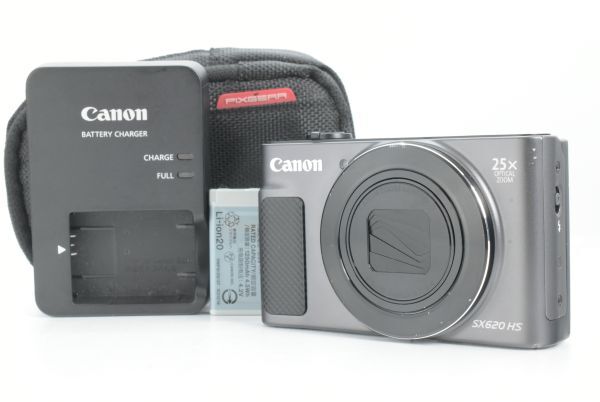 【美品】Canon PowerShot SX620 HS 20.2MP Digital Camera Black キヤノン コンパクトデジタルカメラ 黒 (EF-TN-JP1609)