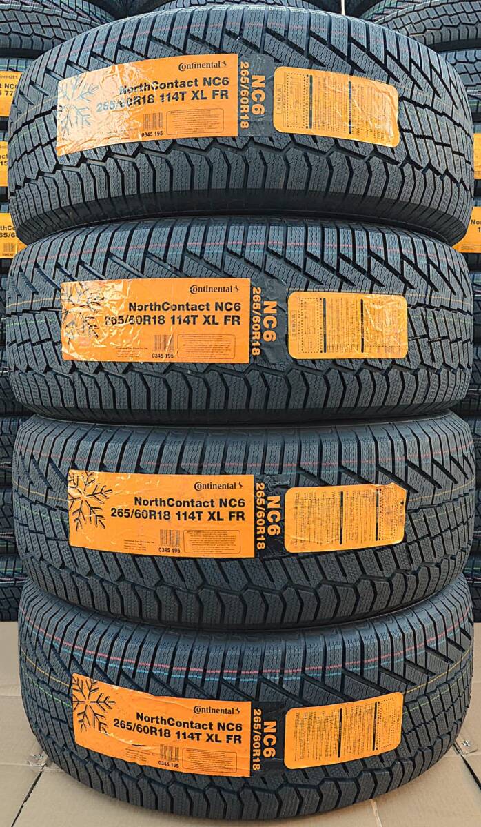 4本セット 265/60R18 114T XL 2023年製造 / コンチネンタル NorthContact NC6 スタッドレス 4本セット