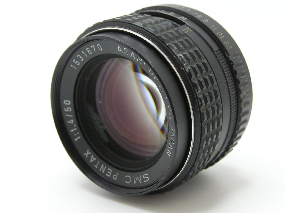★ハローカメラ★1206 ぺンタックス PENTAX Kマウント 50mm：F1.4 L.1531670 【レンズ：要清掃】 動作品 ジャンク 即決有り