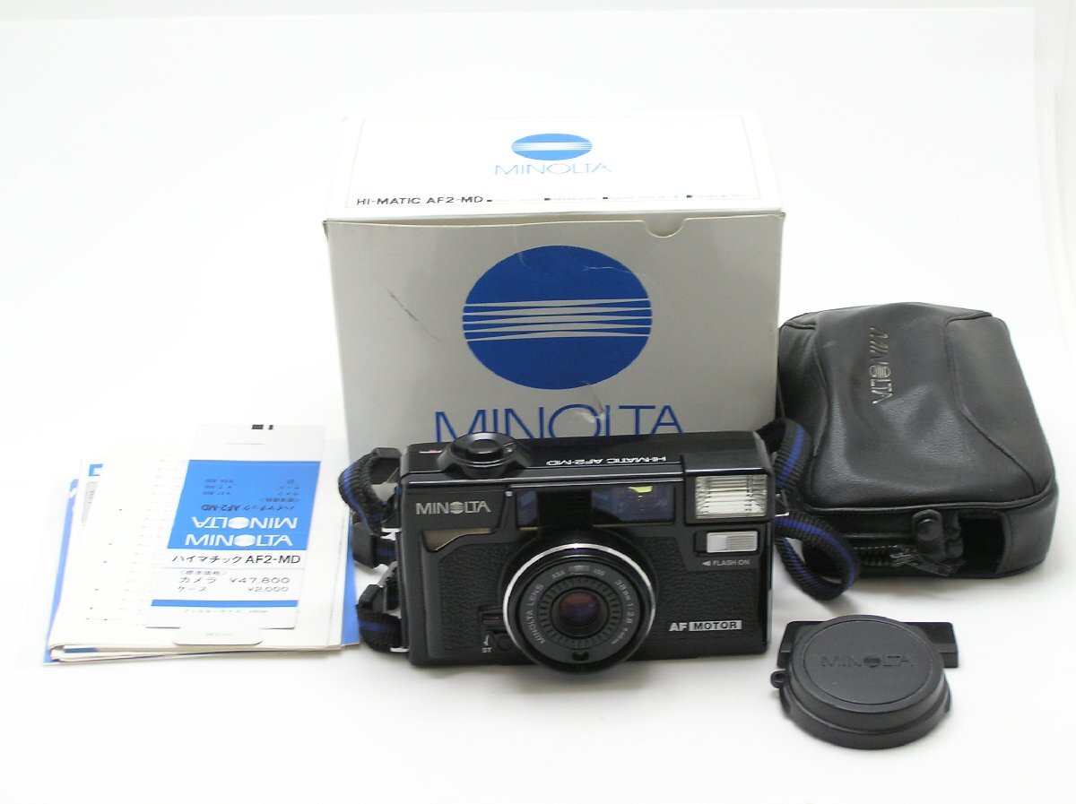 ★ハローカメラ★1217 ミノルタ Minolta HI MATIC AF-2 MD 箱.取説有り 動作品 現状 即決有り★1円スタート★