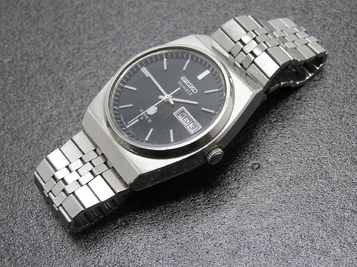 1円★ハローカメラ★1239 セイコー SEIKO TYPE II 0903-6000 クォーツ 腕時計 ジャンク 要修理 タイプ2 デイデイト