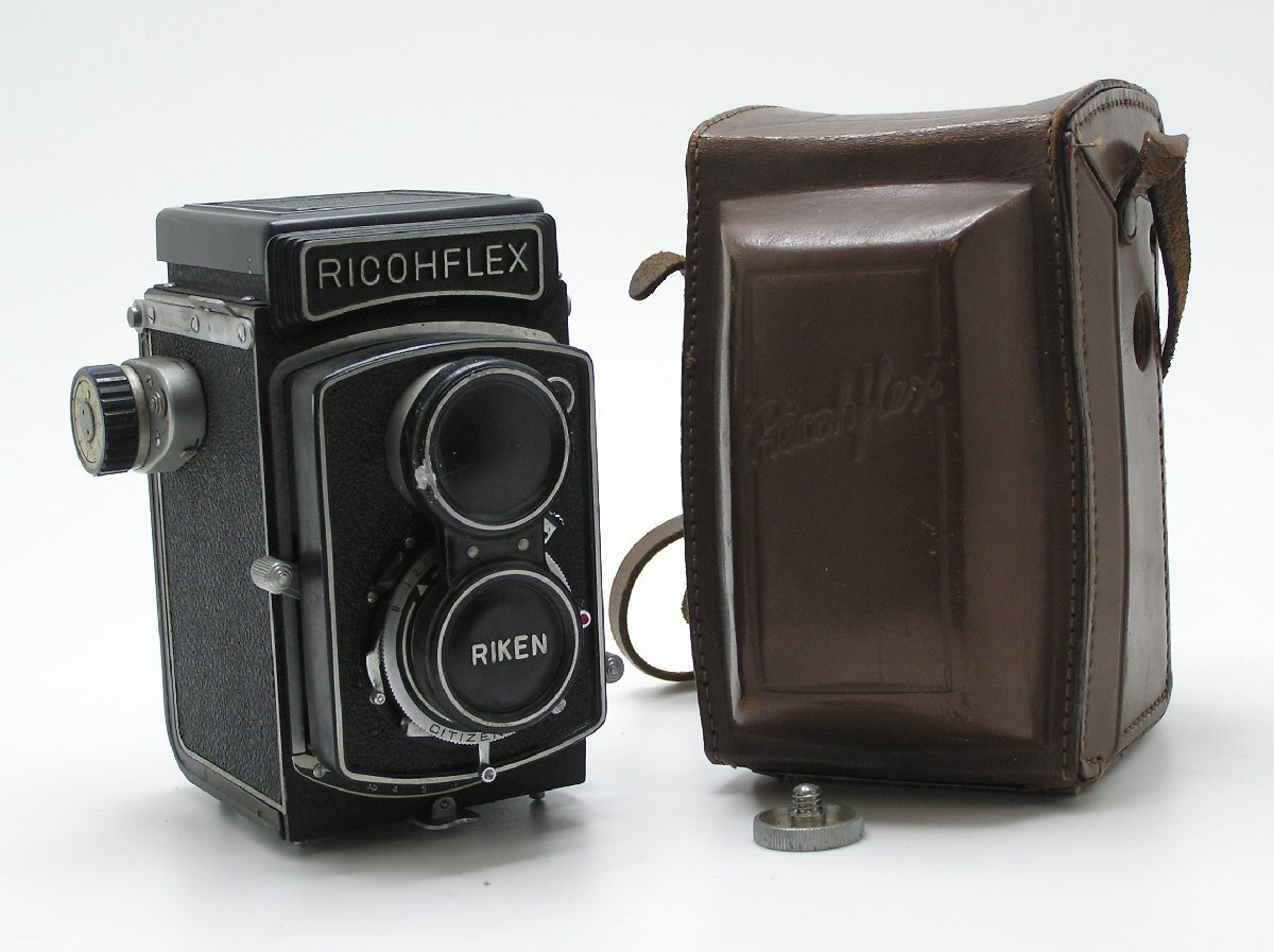 1円スタート★ハローカメラ★1225 RICOH FLEX 【8cm；f3.5】【要清掃：要修理】動作品ジャンク扱い 二眼レフ 即決有り