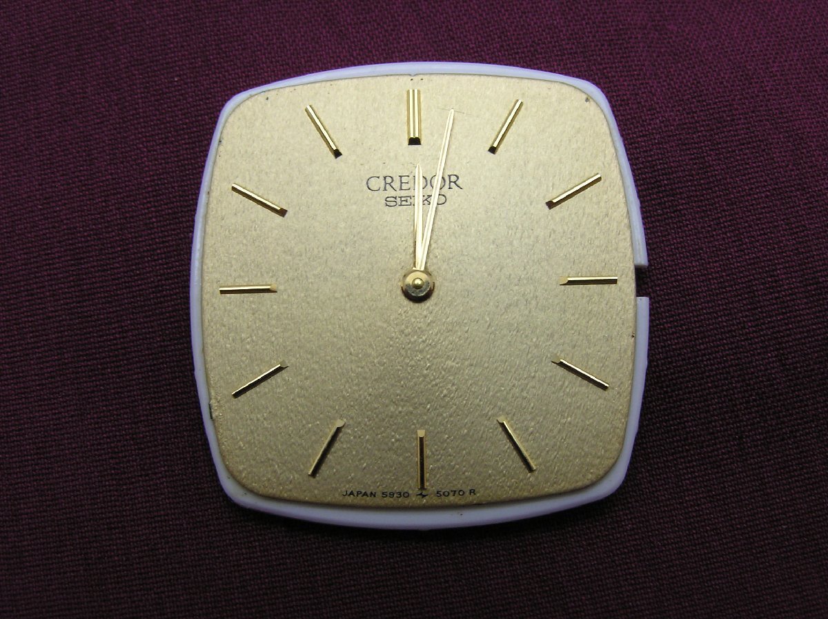 1円スタート★ハローカメラ★ 1514 SEIKO セイコー CREDOR クレドール 5930 5070 メンズ 腕時計 ジャンク 要修理 文字盤のみ